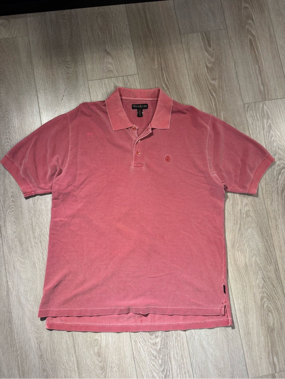 Wind River washed red polo
